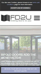 Mobile Screenshot of foldingdoors2u.co.uk